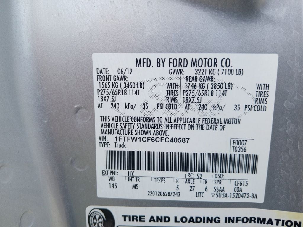 2012 Ford F-150 XLT