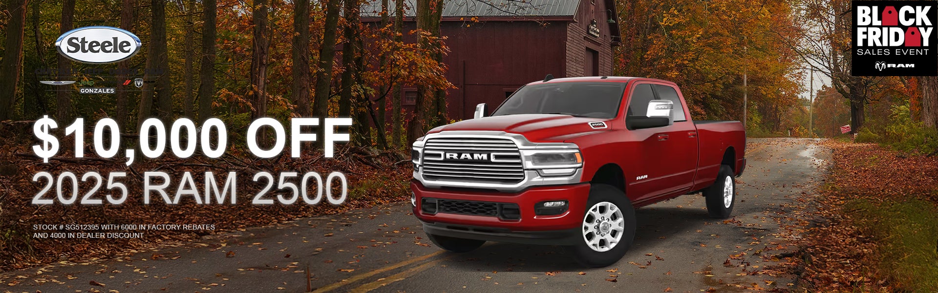$10000 off 2025 RAM 2500