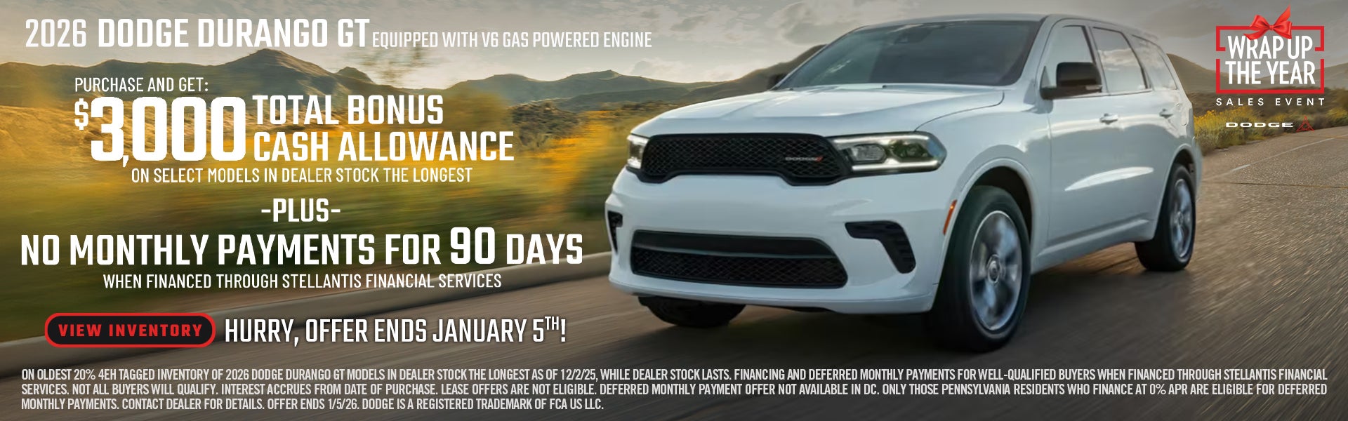 2026 DODGE DURANGO GT