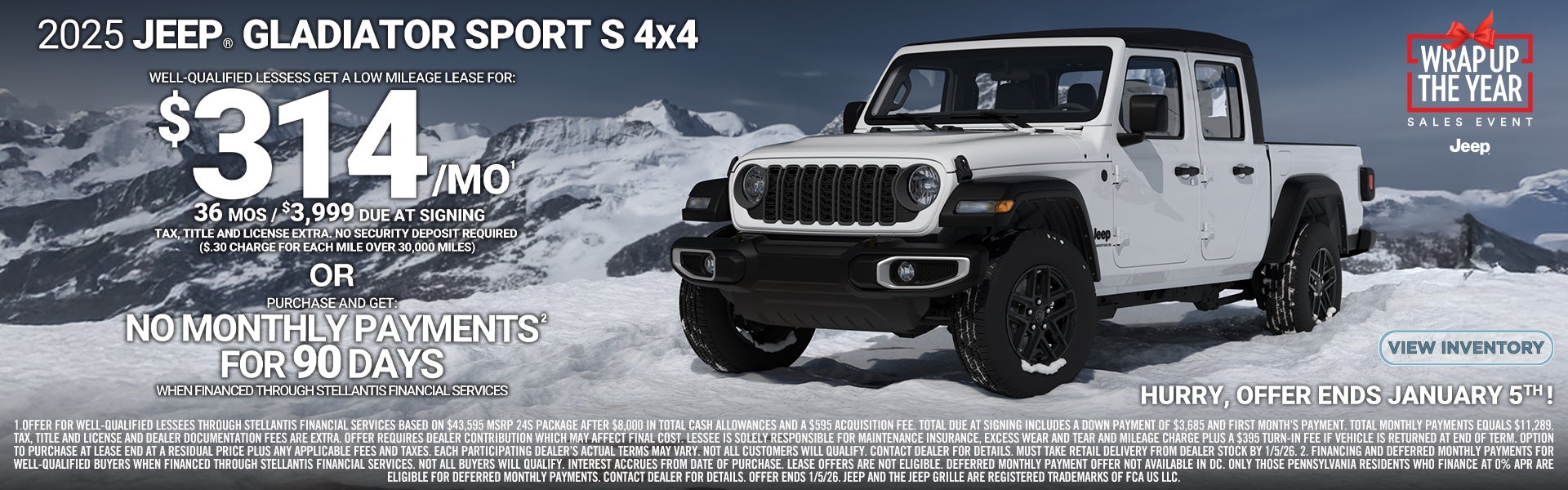 2025 JEEP GLADIATOR SPORT S